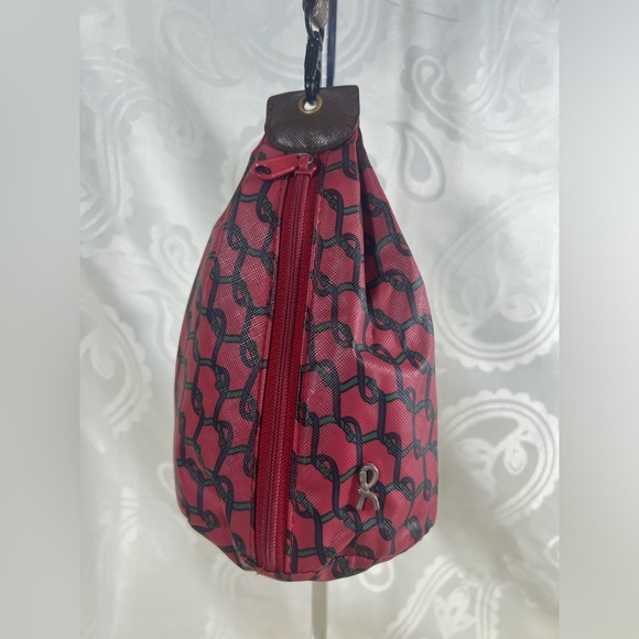 Roberta di Camerino Handbags - 4809: Vintage Roberta di Camerino Logo Print Drawstring Pouch Bag